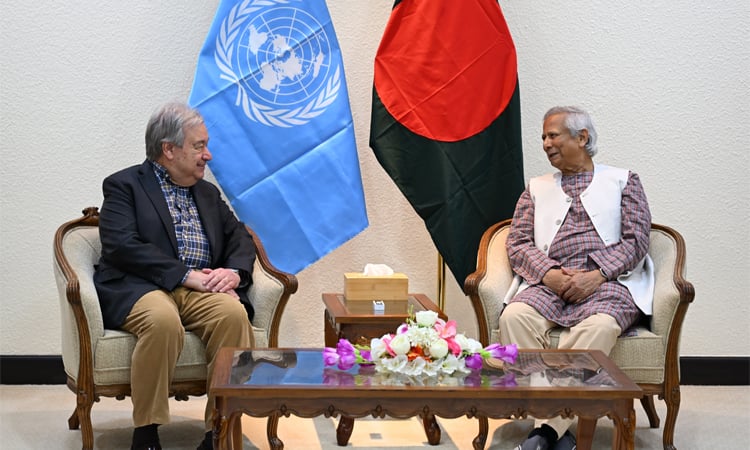 UN chief backs Bangladesh reforms, voices concern over Rohingya aid cuts 