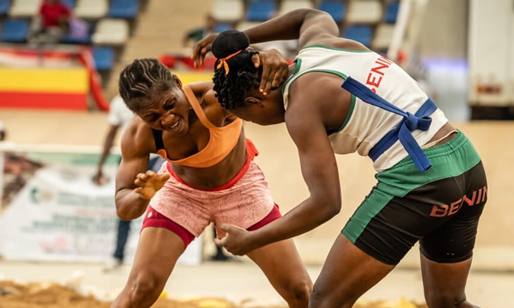 Women step into the ring at west African wrestling tournament