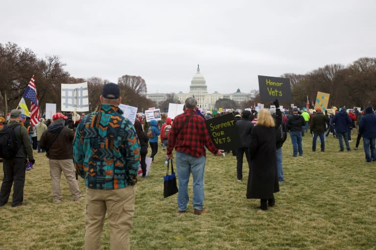 US Democrats fume as some in party cave to Trump on spending bill