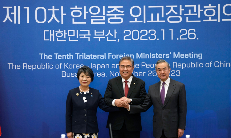 South Korea, Japan, China top diplomats to meet in Tokyo this weekend, Seoul says