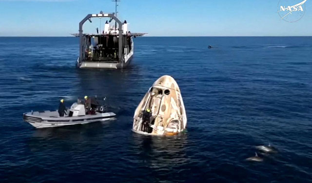 Smiles, thumbs ups and a safe return for 'stranded' NASA astronauts