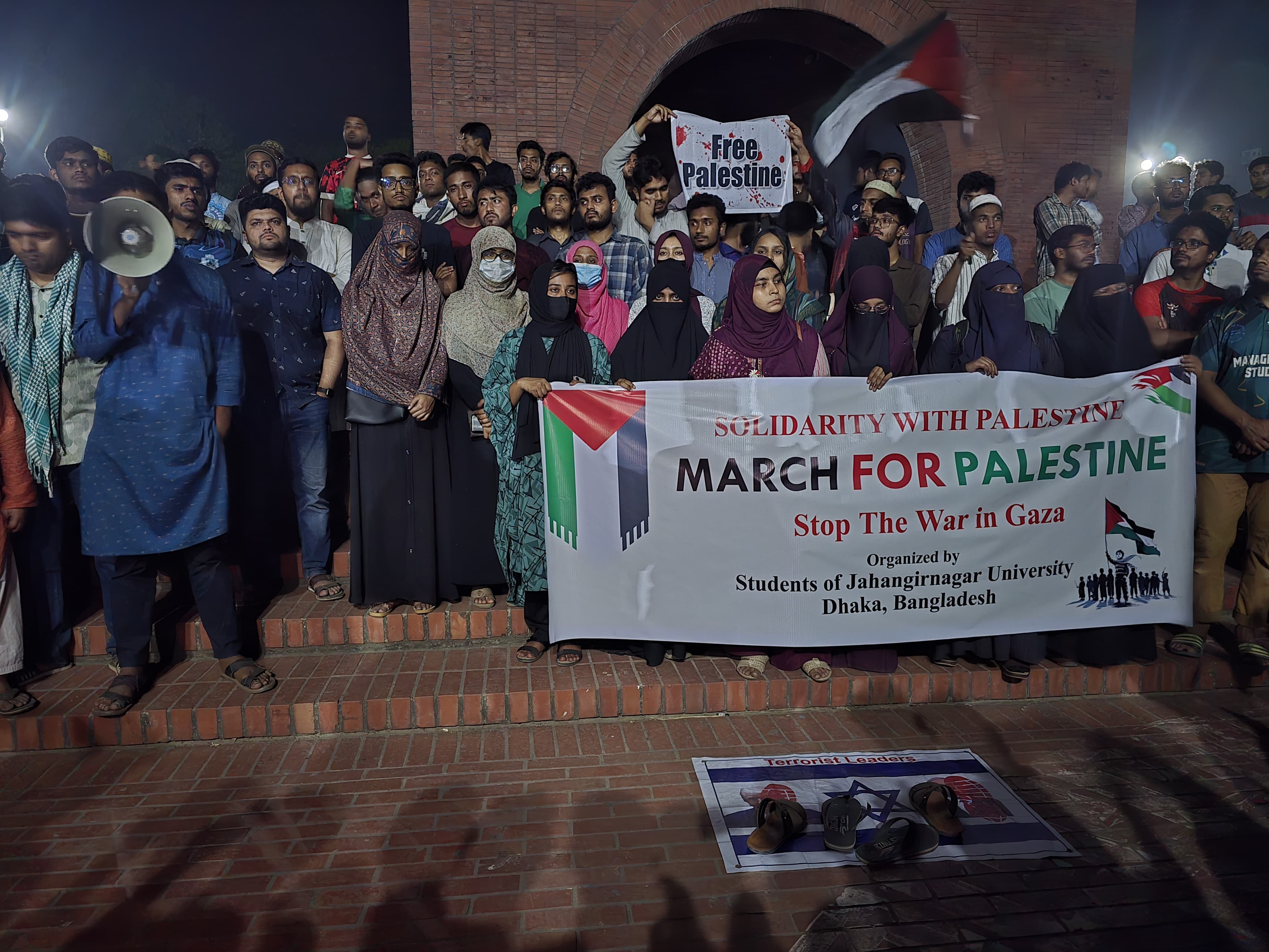 JU students hold 'March for Palestine' protesting Israeli aggression