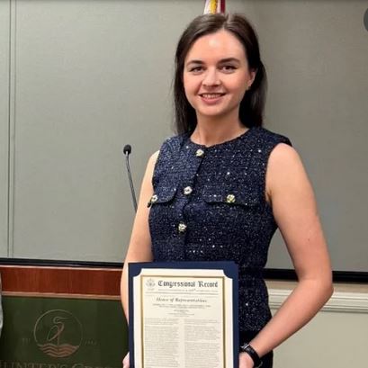 Dr Lyudmila receives US Congressional Award for Women's History Month