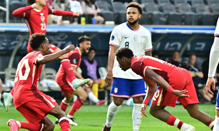 Canada down US to claim third in Nations League