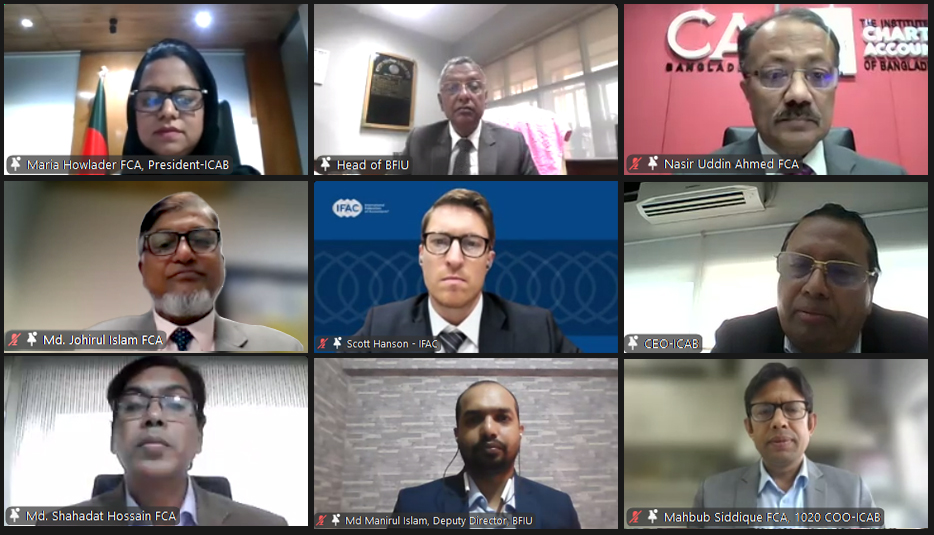 ICAB holds webinar on ‘Evolving Role of Accountants in AML Compliance’