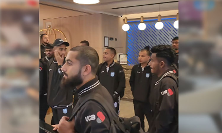 National football team returns home today