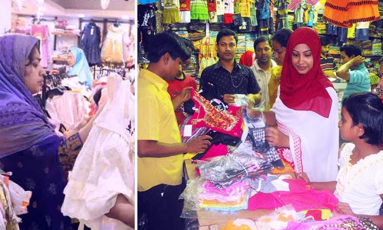 Rangpur markets bustling with huge sales of Eid goods