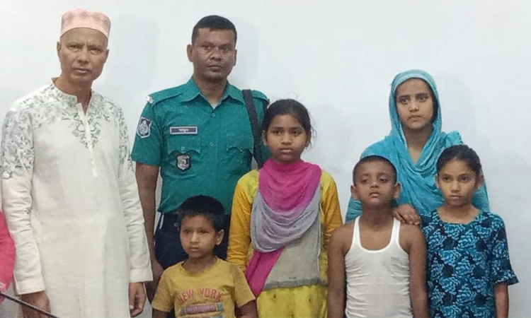 Woman held, four abducted children rescued in Rangpur