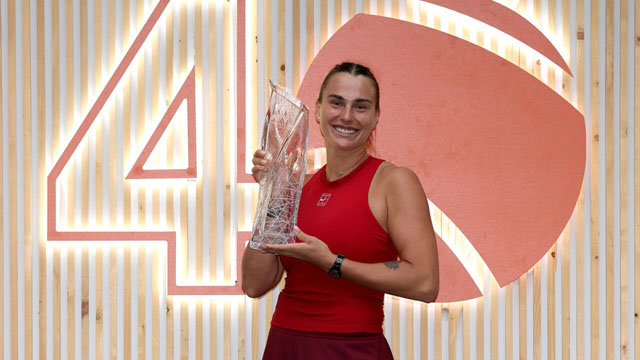 I'm a different person says calmer Sabalenka