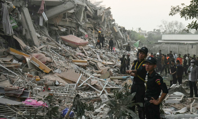 Myanmar anti-coup fighters call partial ceasefire for quake relief