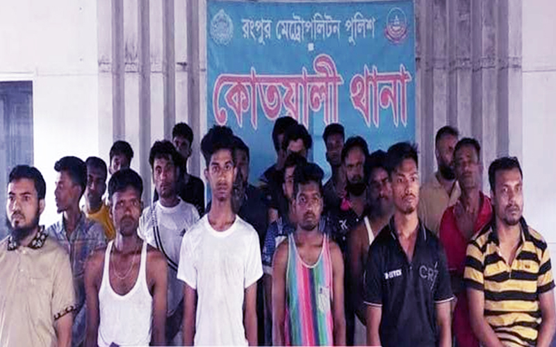 22 arrested for attempting to snatch an abductor in Rangpur 