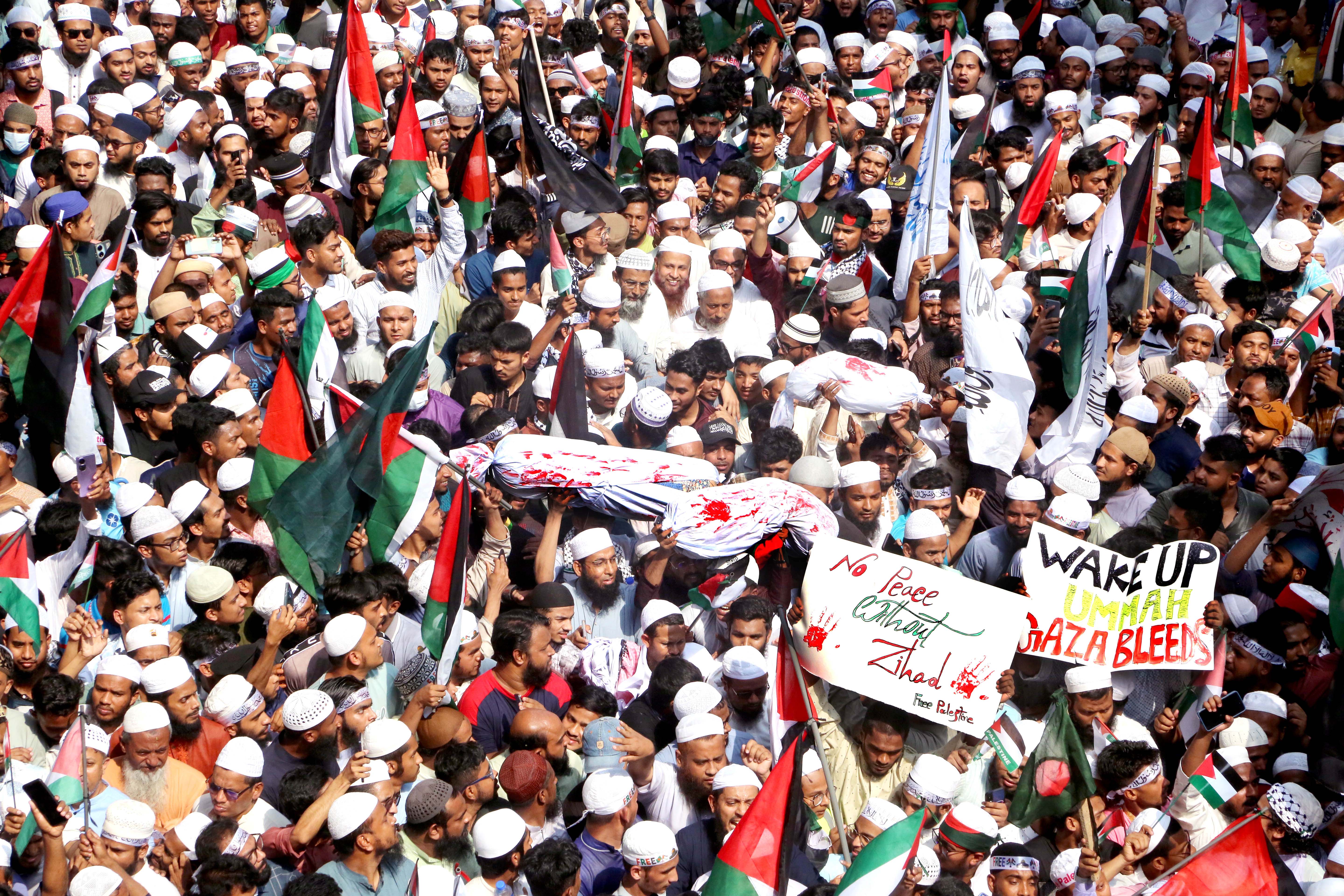 Protests erupt in Bangladesh against Israeli atrocities in Gaza