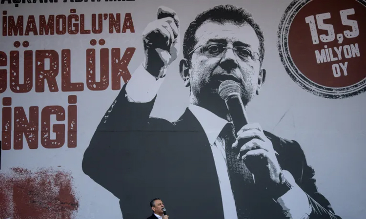 Paris makes jailed Erdogan rival honorary citizen