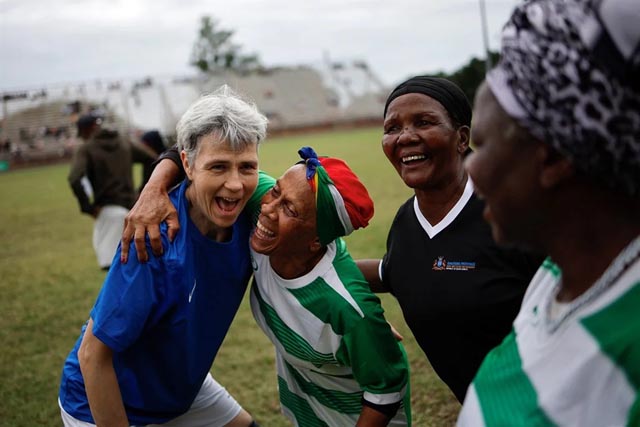 Selfies, goals and cheers at South Africa's Grannies World Cup