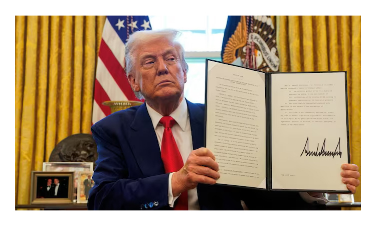 Trump signs order to 'make America's showers great again'