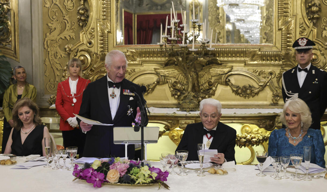 King Charles jokes, cites Monty Python at Italian state banquet