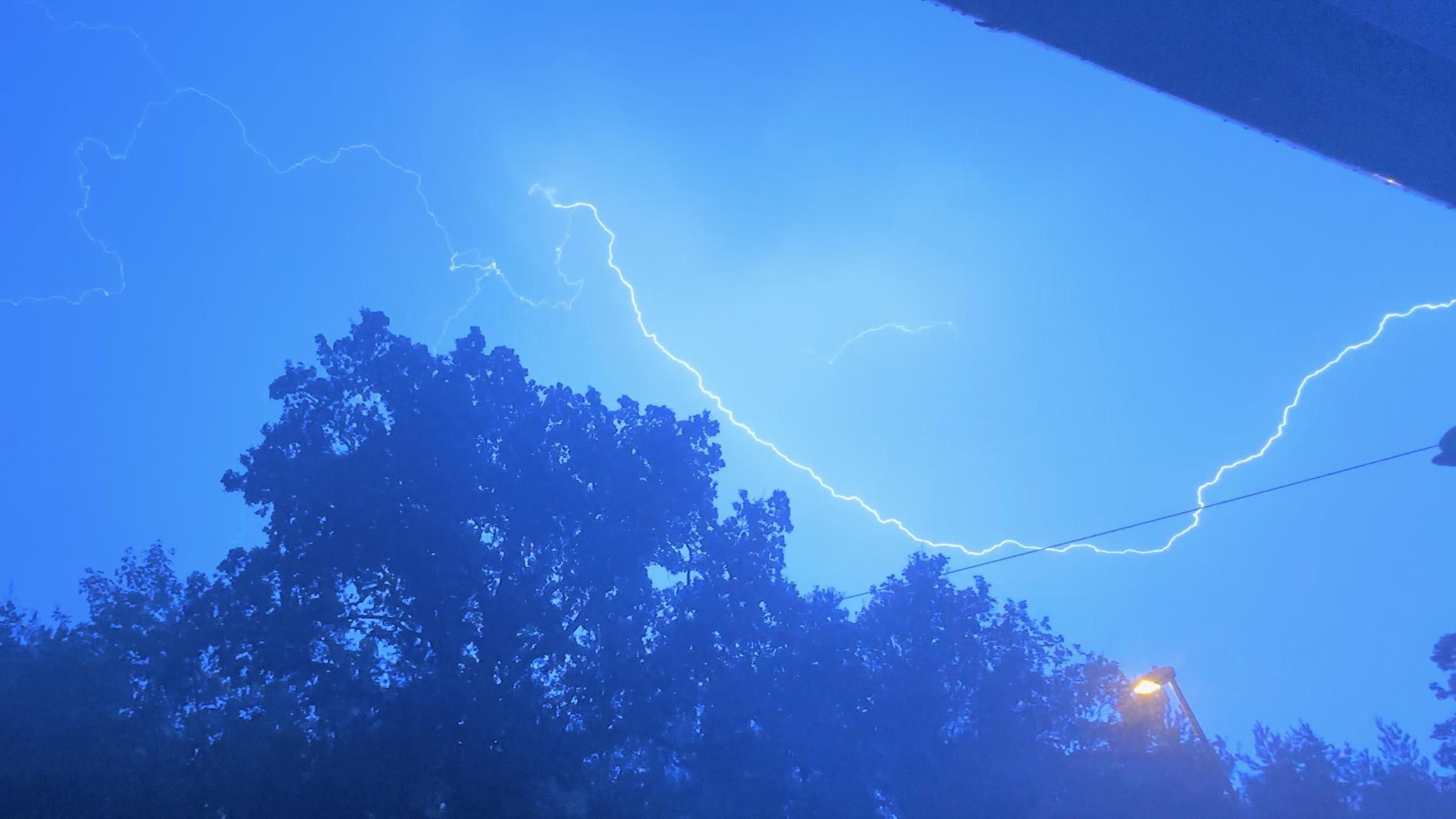Rain, thundershowers with lightning flashes in parts of country