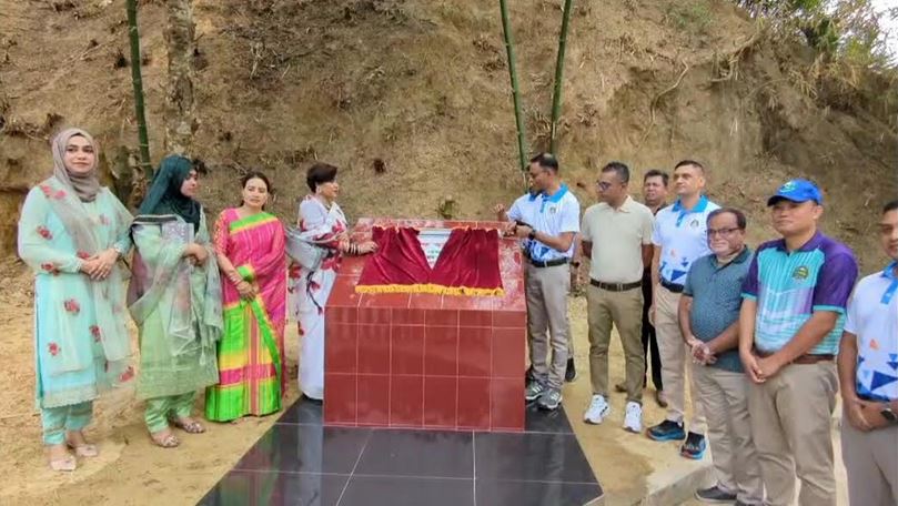 Foundation stone laid at Khagrachari Golf House
