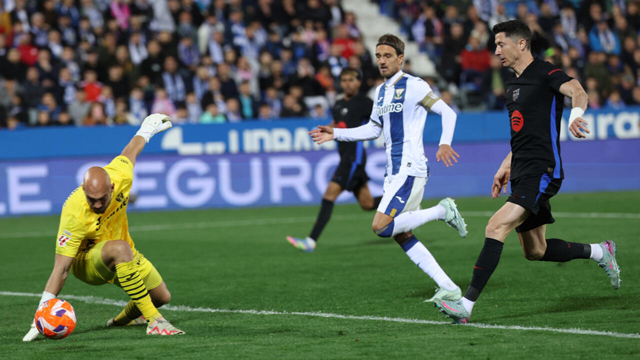 Own goal helps Liga leaders Barca beat Leganes