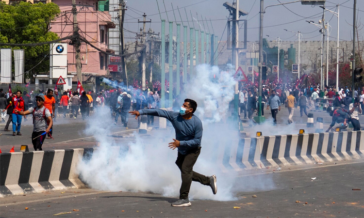 Nepal's former king 'saddened' by violent pro-monarchy protests