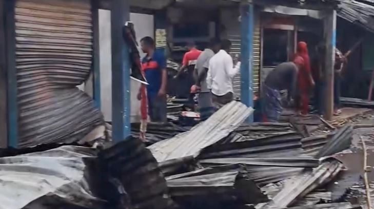 15 shops gutted in Habiganj fire