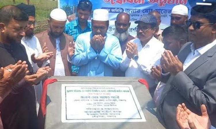 Foundation stone of tallest flag stand laid in Panchagarh 
