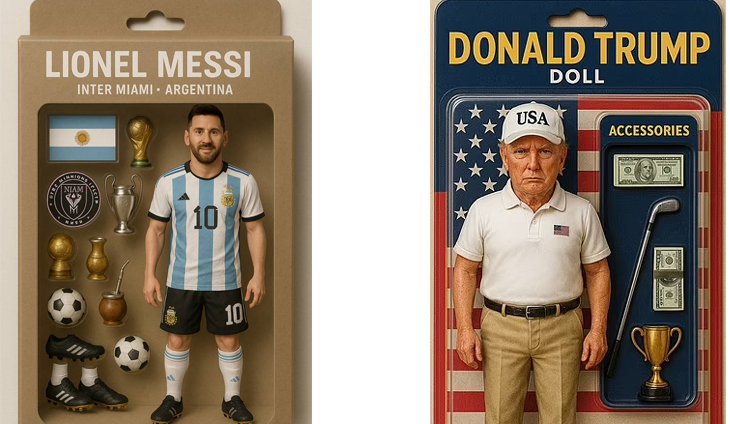 From Messi to Trump, AI action figures are the rage