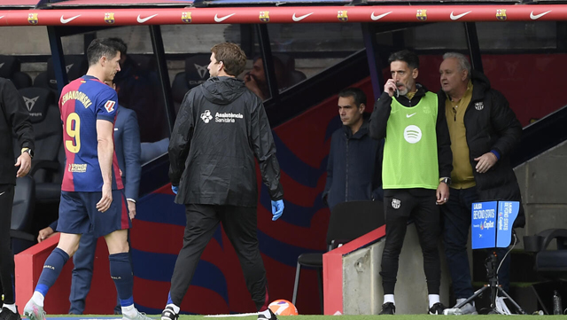 'We have to wait': Barca's Flick on Lewandowski injury fear