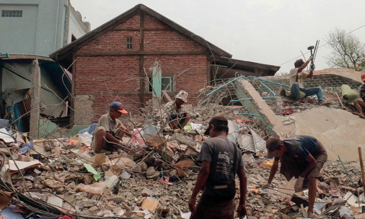 60,000 Myanmar students must retake exams burned in quake blaze