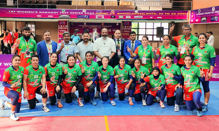 Women's Kabaddi Team beat Nepal in 3rd match 