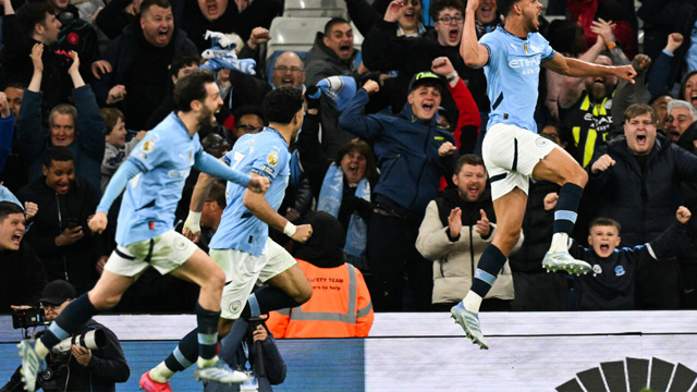 Nunes strikes at the death as Man City sink Villa to boost top-five bid