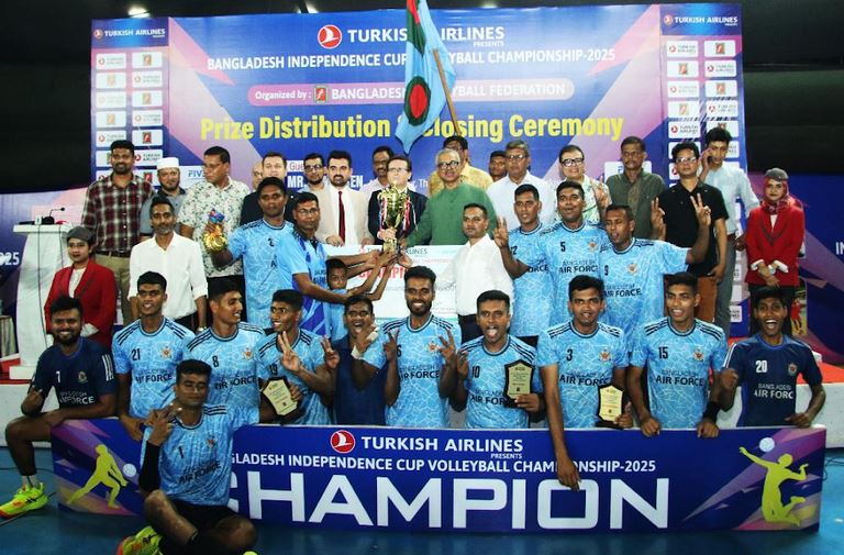 Air Force emerge champions in Independence cup volleyball 