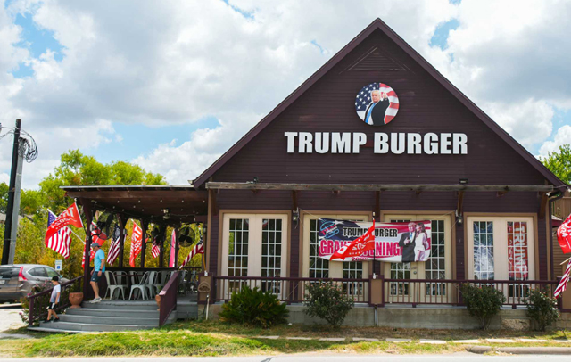 At Texas Trump-themed burger joint, diners eating it up