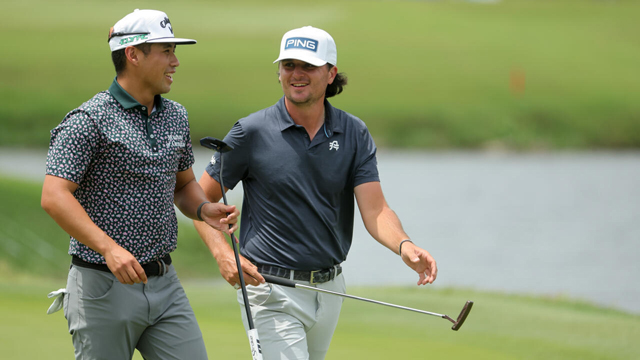 US rookies Velo and Salinda fire record 58 for PGA pairs lead
