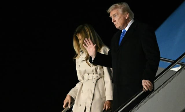 Trump in Rome for pope funeral in first foreign trip of new term