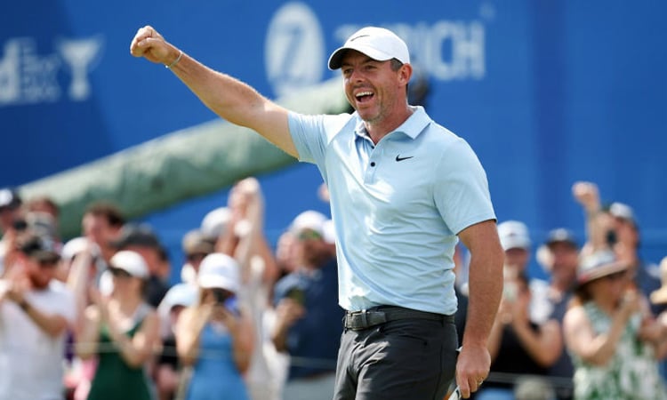 More McIlroy magic at PGA pairs event but Novak and Griffin lead