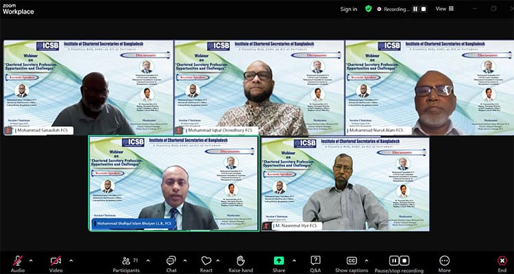 ICSB organizes webinar on 
