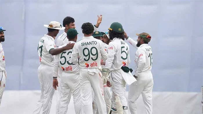 Taijul claims five-for to put Bangladesh on top