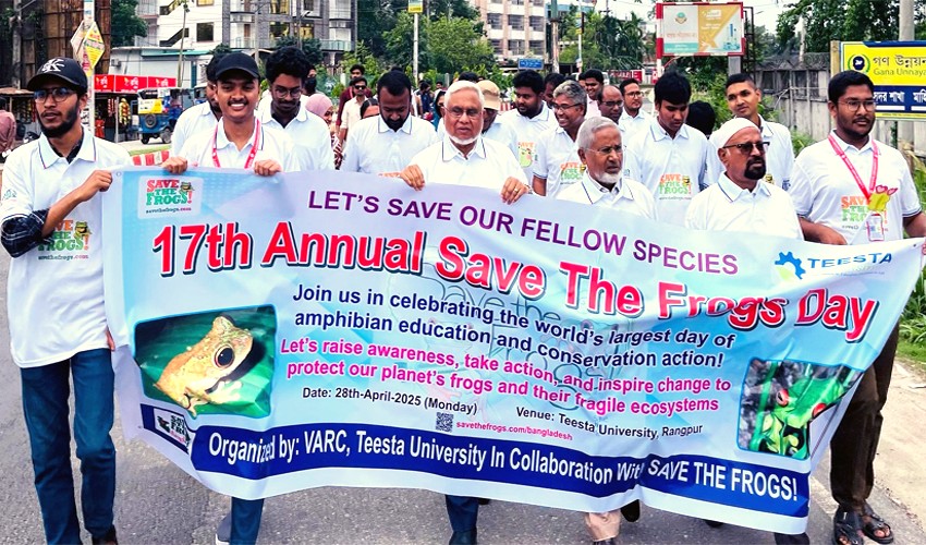 Teesta University observes 'Annual Save The Frogs Day'