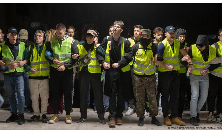 Serbian students end public broadcaster blockade