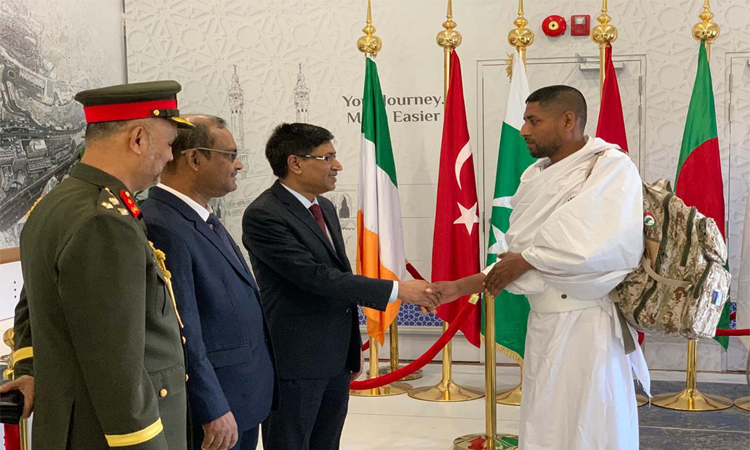 Biman's First Hajj flight arrives in Jeddah with 414 pilgrims
