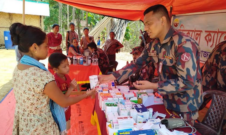 BGB conducts free medical camp in Rangamati