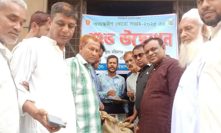 Boro paddy procurement drive begins in Gobindaganj upazila