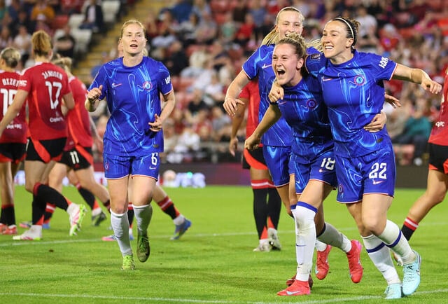 Bronze fires Chelsea to sixth straight English women's title