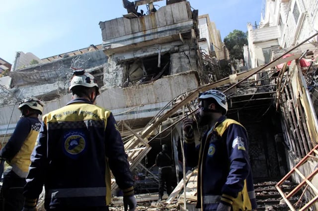 Israeli military says strikes near Damascus presidential palace