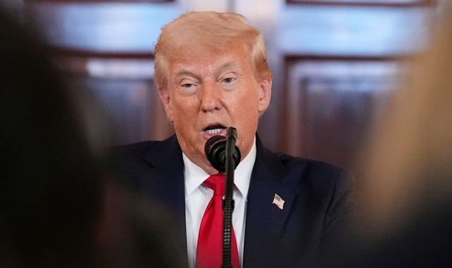 Trump says economy to boom but acknowledges recession risk