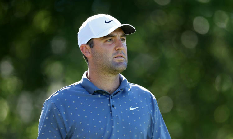 Scheffler shines in dark for eight-shot CJ Cup Byron Nelson lead
