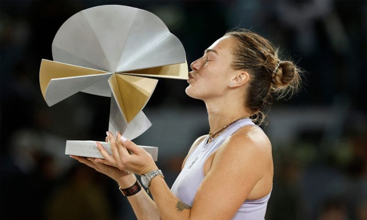 'Like a dream' says dominant Sabalenka after third Madrid title