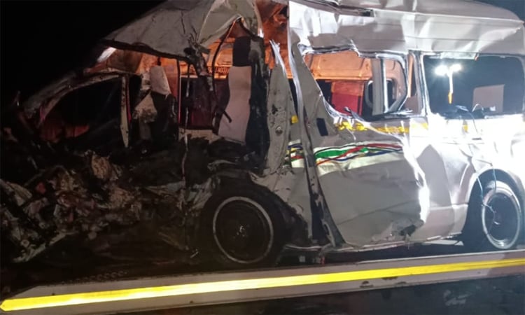 15 killed in head-on road crash in South Africa