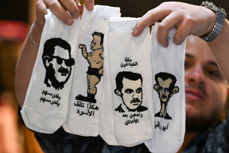 Socks and satire: Syrians mock ousted Assad dynasty
